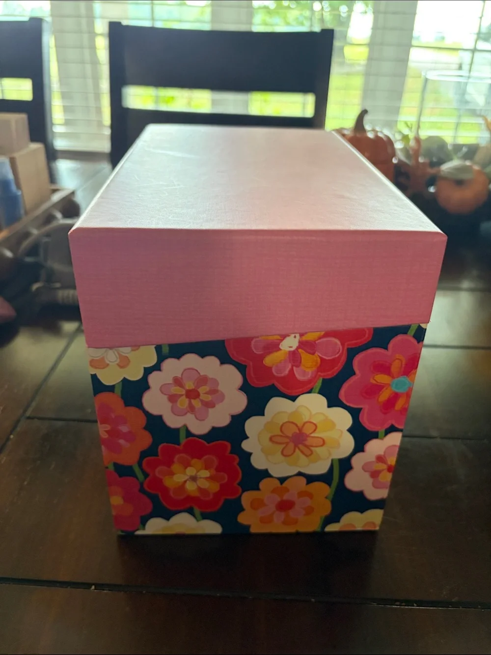 Hallmark Pink Floral Decorative Card Box